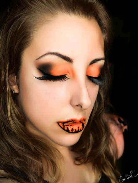 макияж на хеллоуин