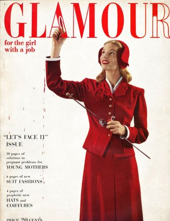 Журнал Glamour, январь 1944 г.