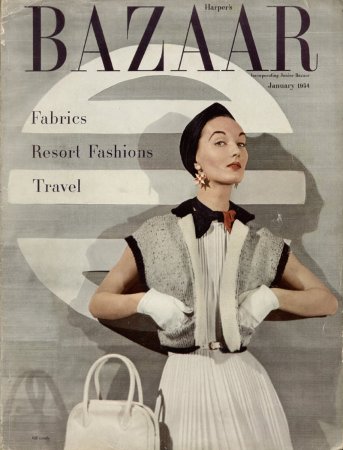 Журнал Harper's Bazaar, январь 1954 г.
