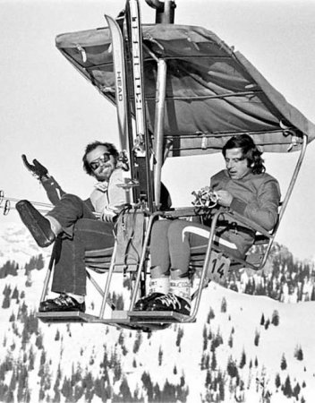 Джек Николсон и Роман Полански, 1975, Швейцарские Альпы