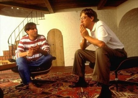 Стив Джобс и Билл Гейтс, 1991.