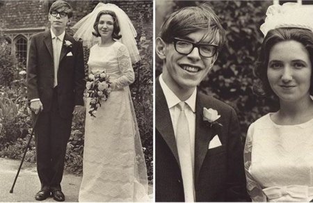 Стивен Хокинг со своей невестой Джейн Уайлд